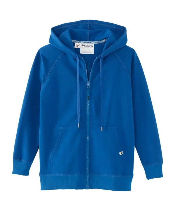 Womens Magnetic-Zipper Hoodie with Pockets
