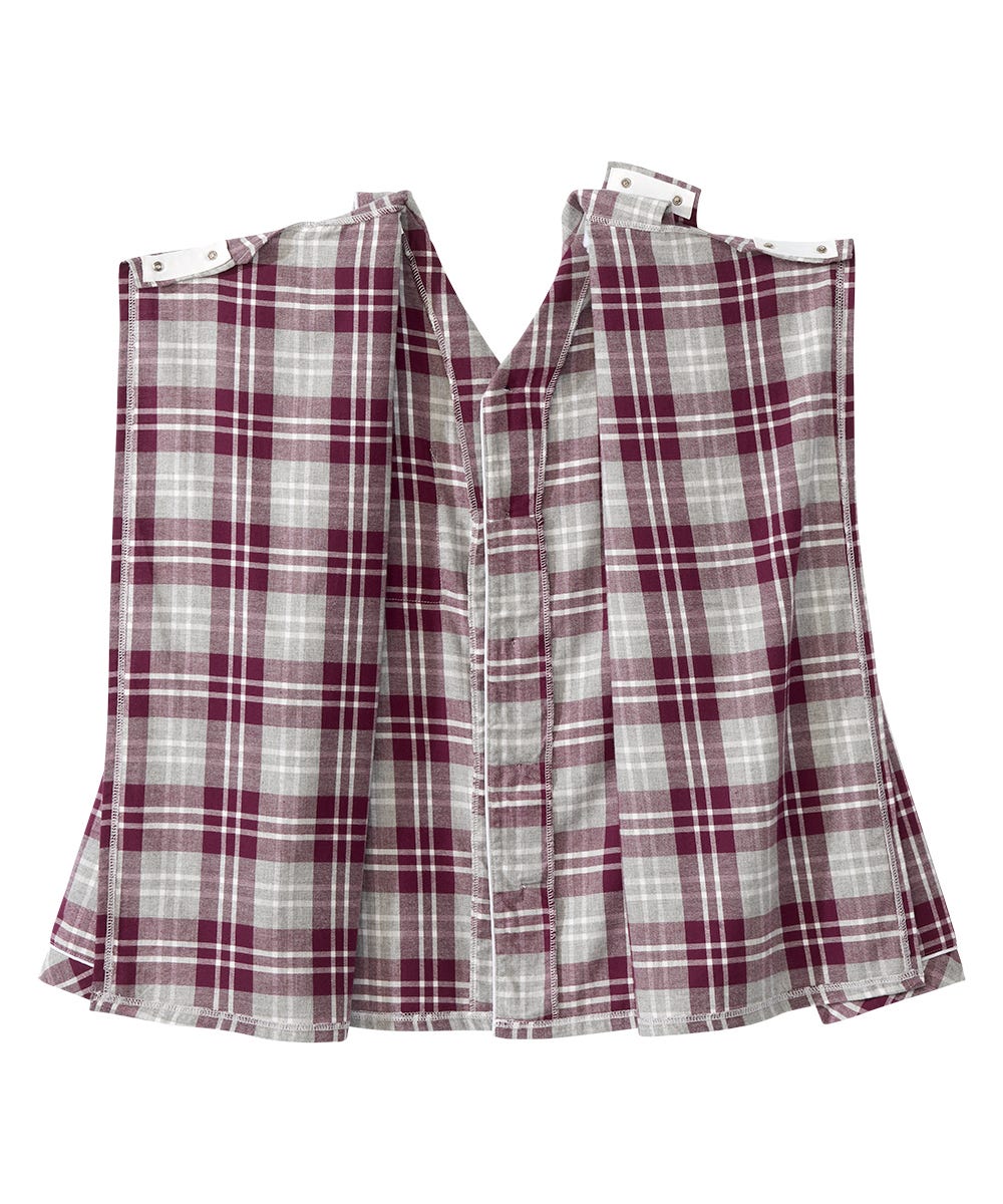 pyjama top full back open 