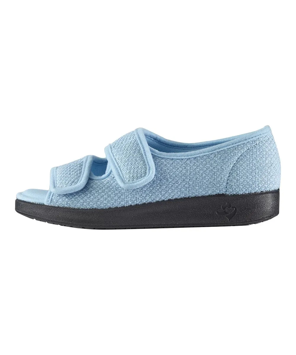 Inside of the Powder Blue Women's Two Straps Sandals