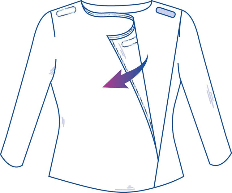 Easy-Access Open-Back Keyhole Opening Shirt for Assisted Dressing | Easy-Dress Snap Closure Adaptive Top