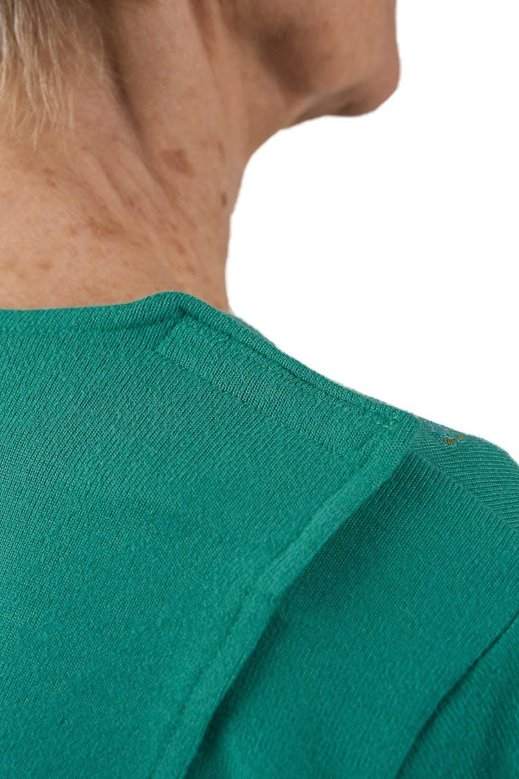 Open-Back Long Sleeve Shirt for Easy Assisted Dressing | Easy-Dress Snap Closure Adaptive Top