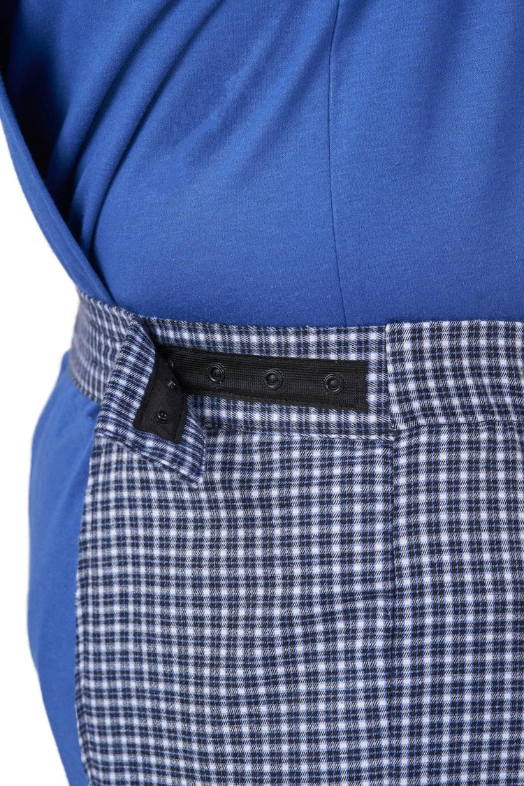 Men’s Open-Back Easy Dressing Sleepwear Set | Assisted Dressing Snap Closure Comfort Adaptive Pajama Set