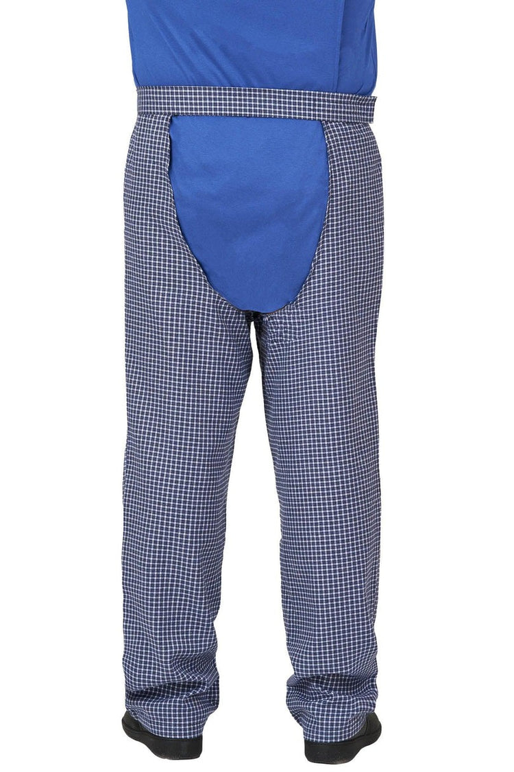 Men’s Open-Back Easy Dressing Sleepwear Set | Assisted Dressing Snap Closure Comfort Adaptive Pajama Set