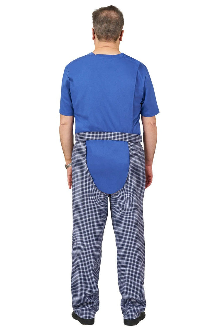 Men’s Open-Back Easy Dressing Sleepwear Set | Assisted Dressing Snap Closure Comfort Adaptive Pajama Set