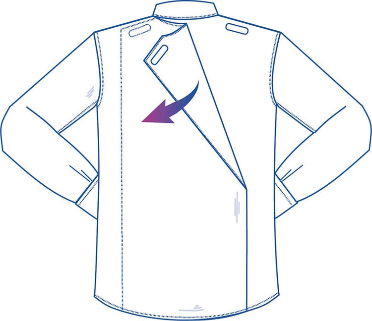 Men’s Adaptive Back-Opening Bamboo Sport Shirt | Easy-Dress Velcro Cuff Design