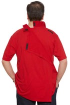 Men’s Adaptive Back-Opening Knit Polo Shirt |Assisted Dressing Snap Closure Comfort Top