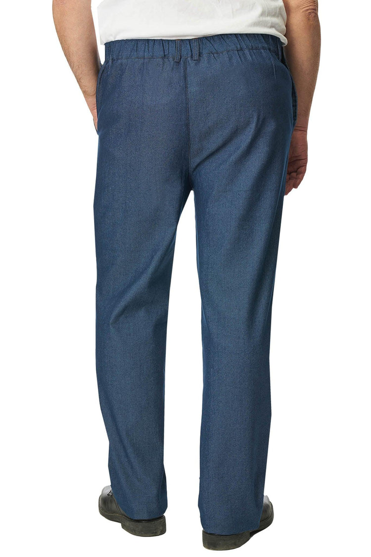 Men's Easy-On Side-Opening Jeans | Easy-On Denim with Velcro Adjustable Waist