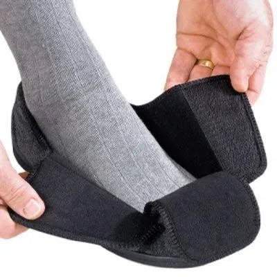 Men's Wide Non-Slip Indoor Slippers with Easy Closures