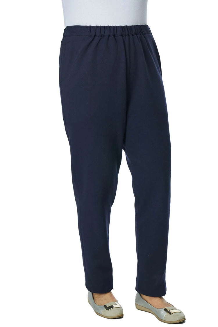 Women’s Side-Opening Easy Dressing Elastic Waist Pants |   Easy-On Adaptive Trousers with Velcro Adjustable Waist