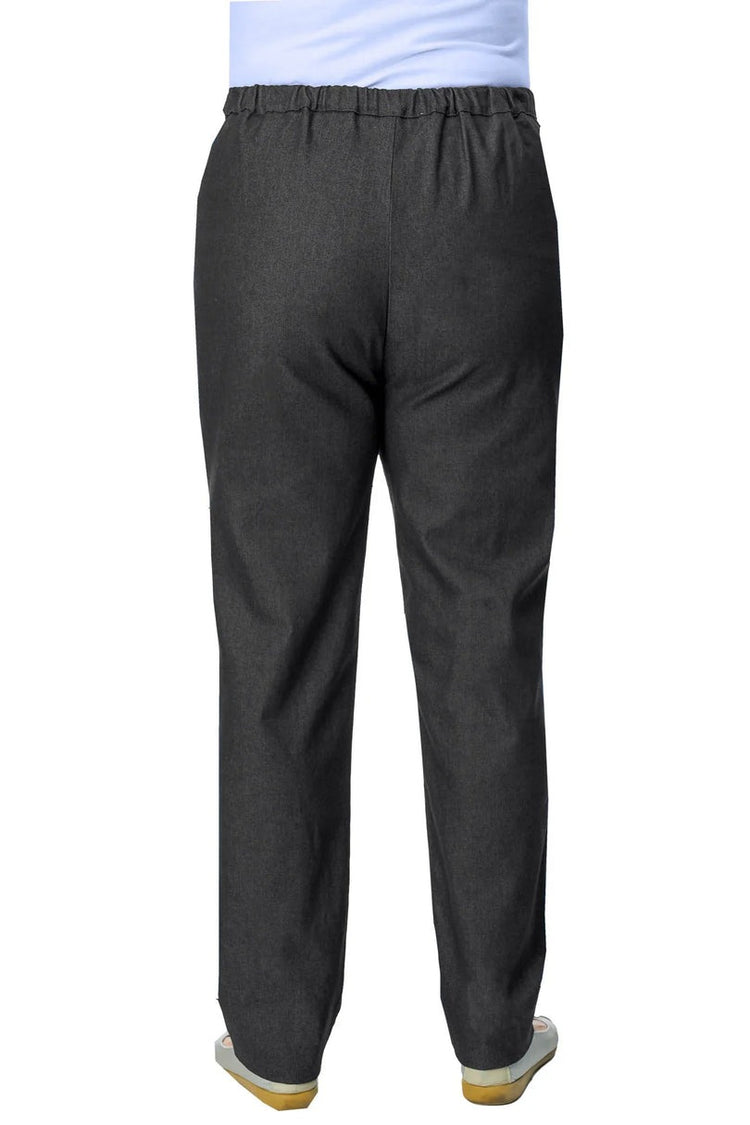 Women’s Side-Opening Easy Dressing Elastic Waist Pants |   Easy-On Adaptive Trousers with Velcro Adjustable Waist
