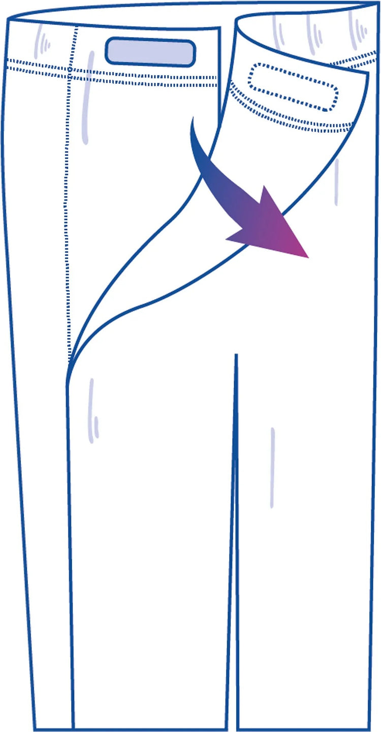 Men's Easy-On Side-Opening Jeans | Easy-On Denim with Velcro Adjustable Waist