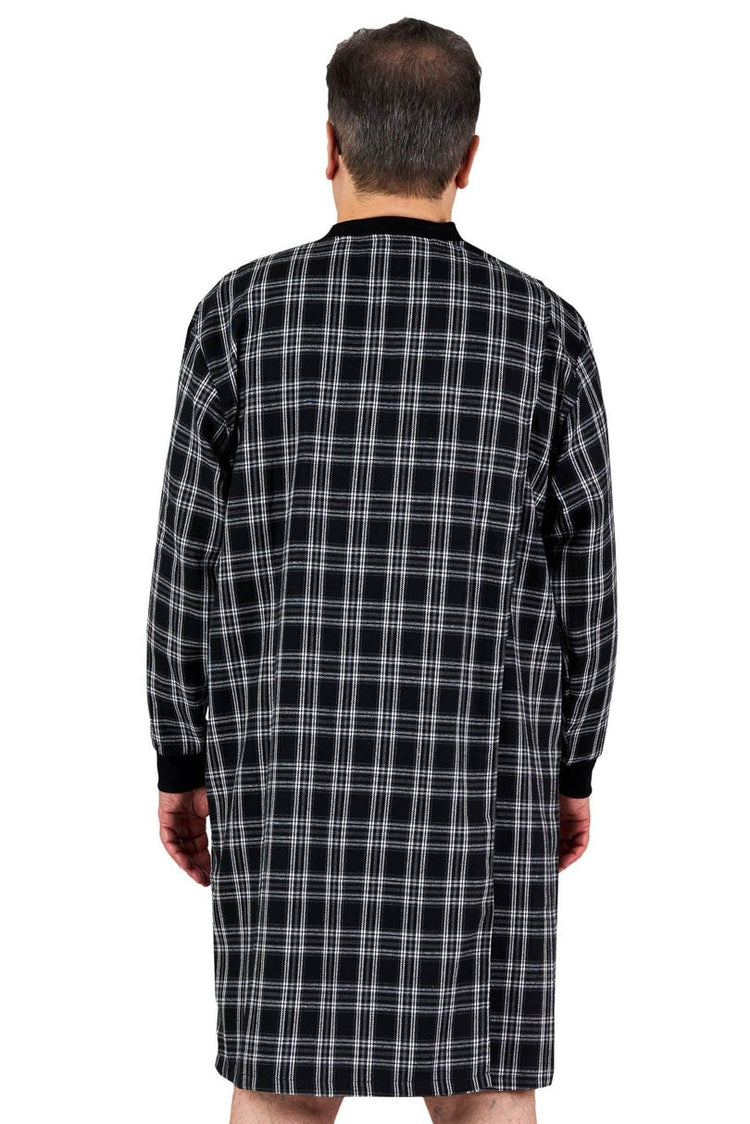 Men's Hospital Gown with Back Overlap