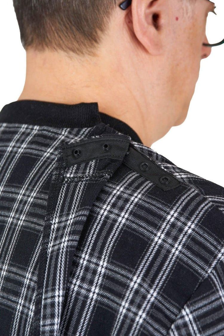 Men's Hospital Gown with Back Overlap