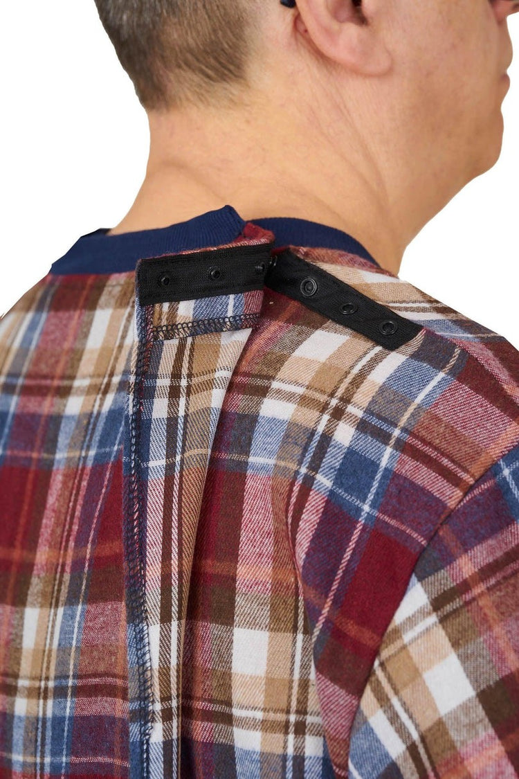 Men's Hospital Gown with Back Overlap