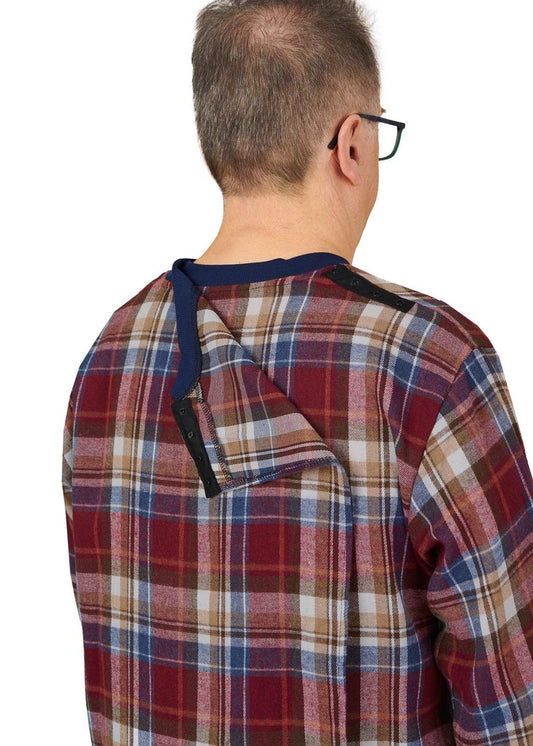 Men's Hospital Gown with Back Overlap