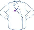 Men's Hospital Gown with Back Overlap