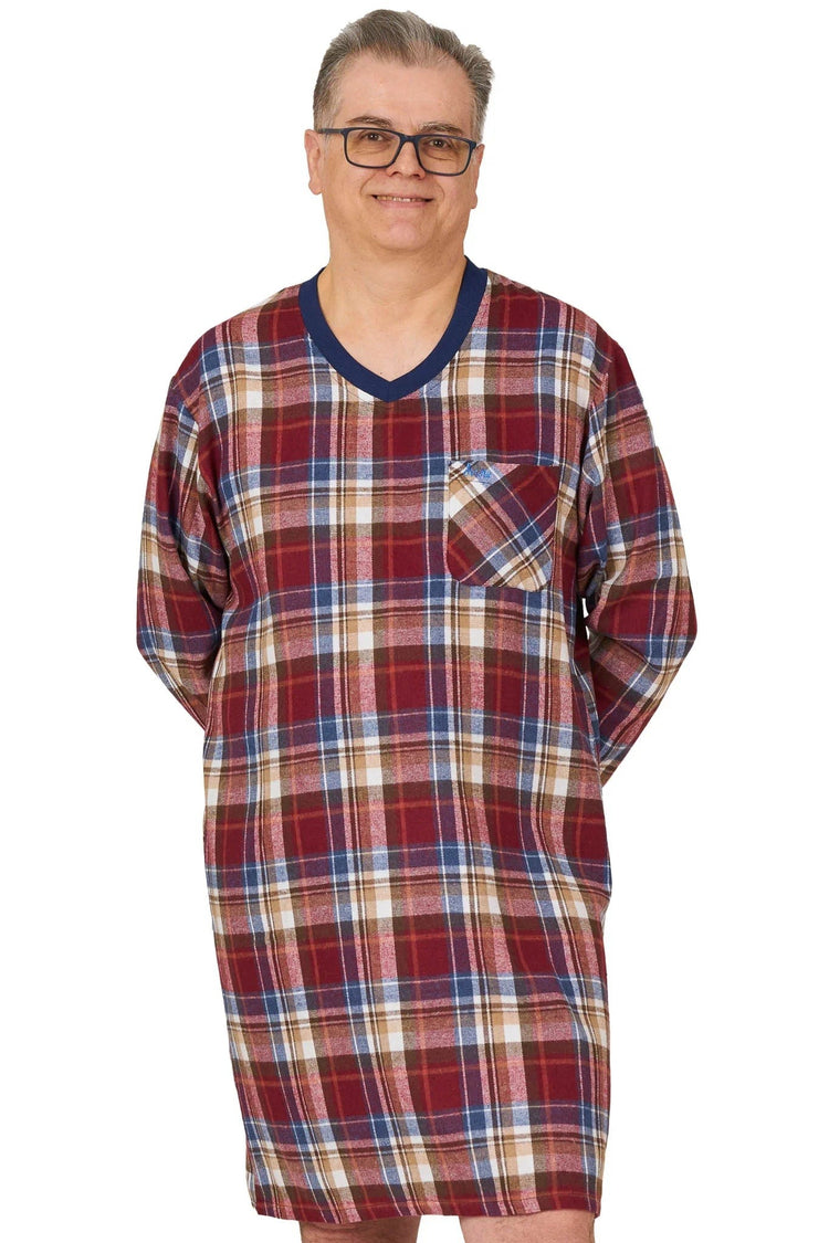 Men's Hospital Gown with Back Overlap