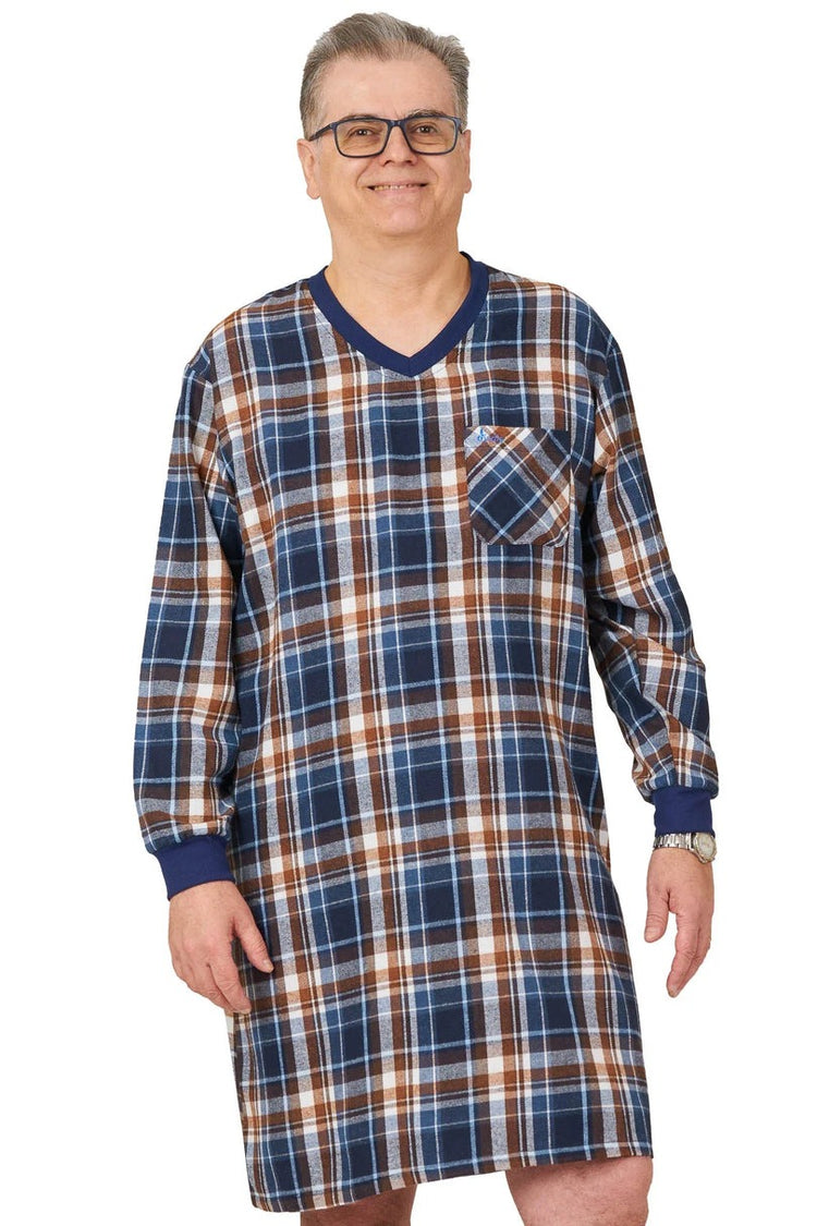 Men's Hospital Gown with Back Overlap