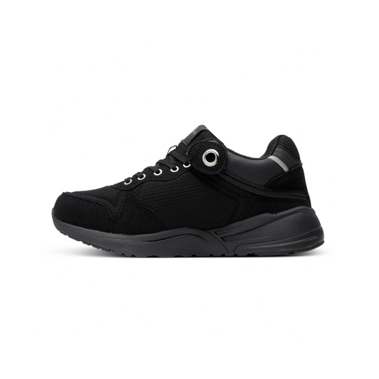 Men's Lightweight Supported Shoes with Rear Zipper Access Onyx side