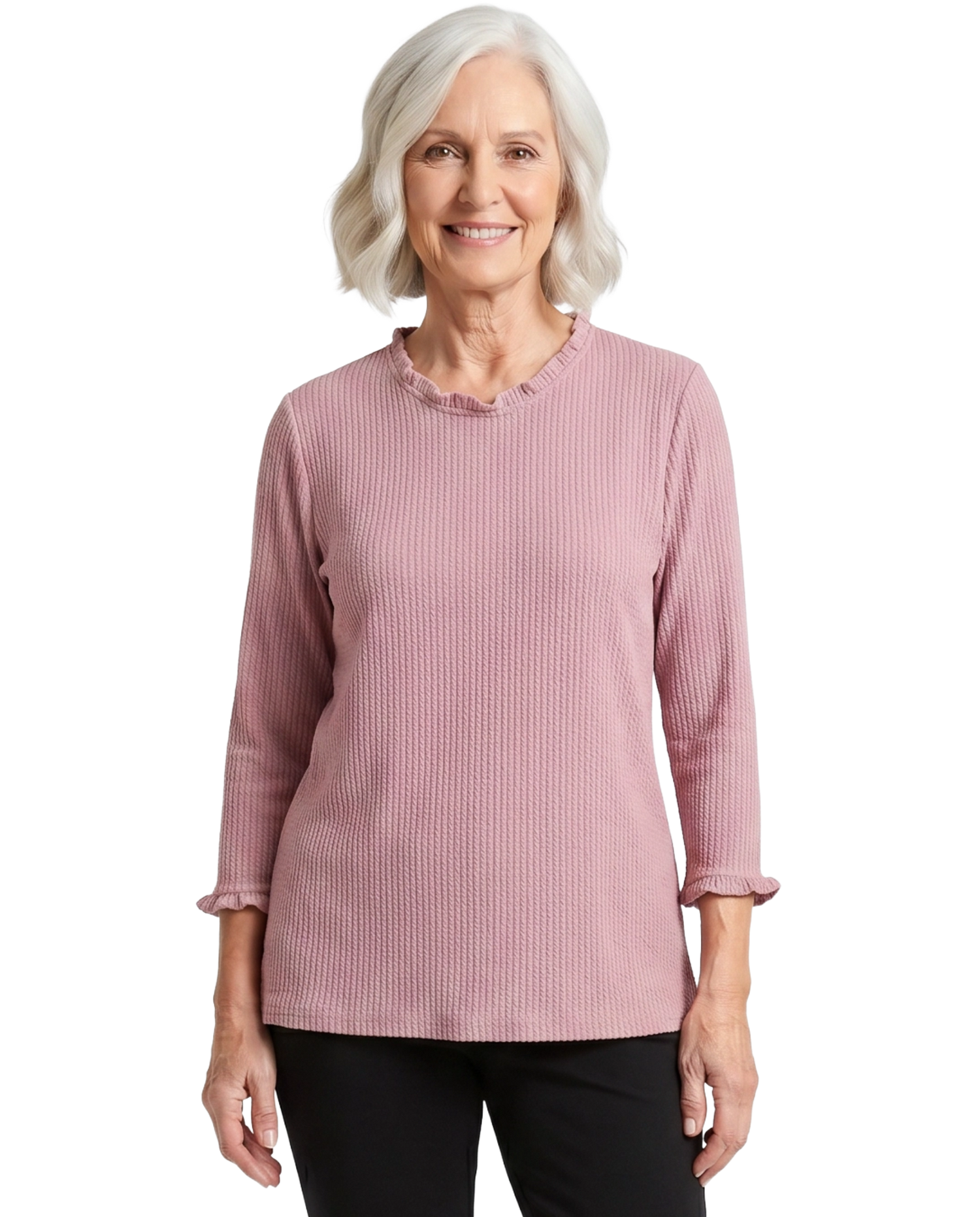 Adaptive Top - Rosie | Pink, cropped view