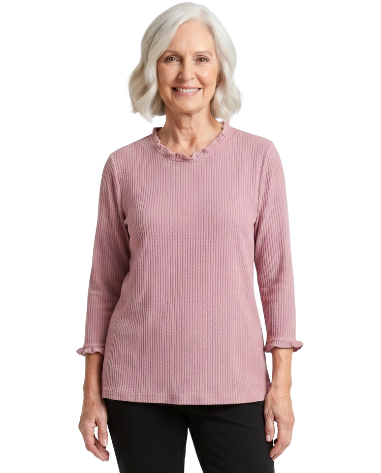 Adaptive Top - Rosie | Pink, cropped view