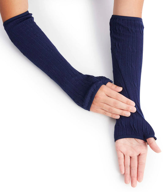 Unisex Knitted Arm Warmers front view