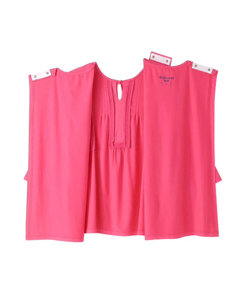 Women's Neck Tie Top with Back Overlap