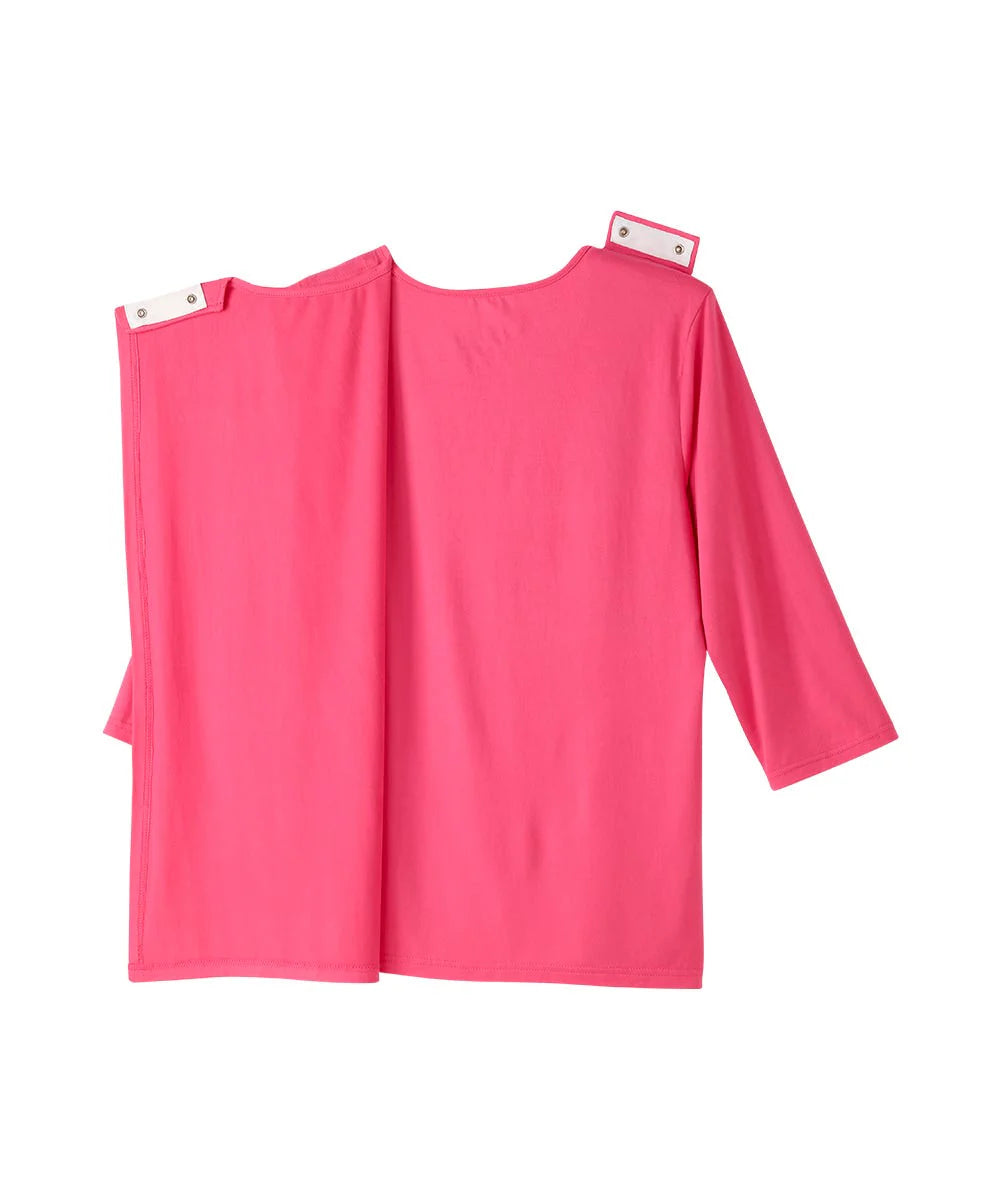 Women's Neck Tie Top with Back Overlap half open back