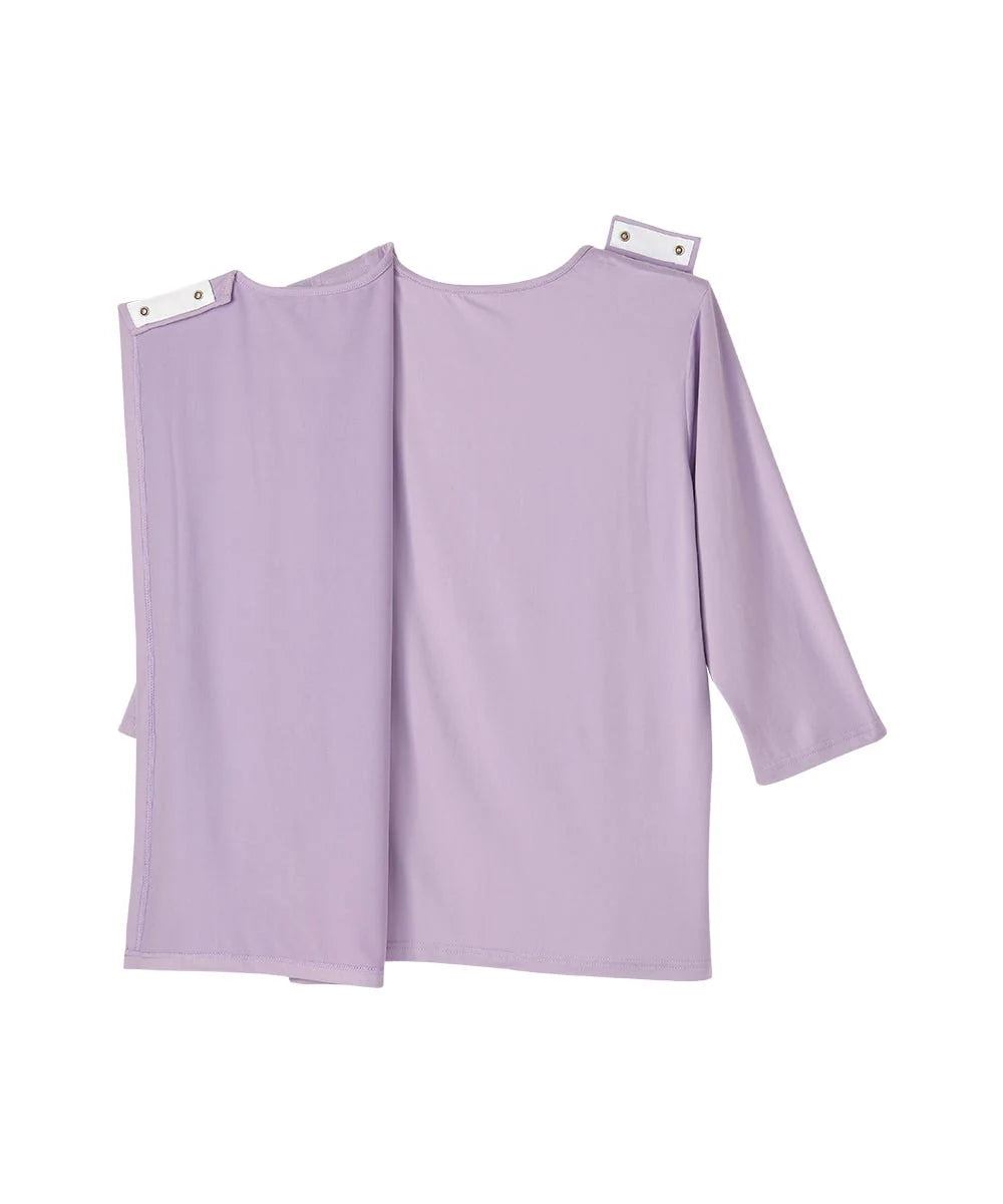 Women's Neck Tie Top with Back Overlap half open back
