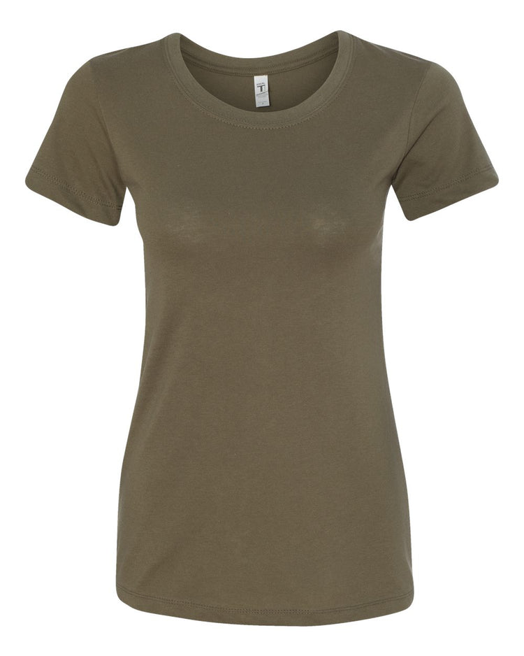 Women's Premium Cotton-Poly Blend Crew Tee – Ultra-Soft & Lightweight Comfort