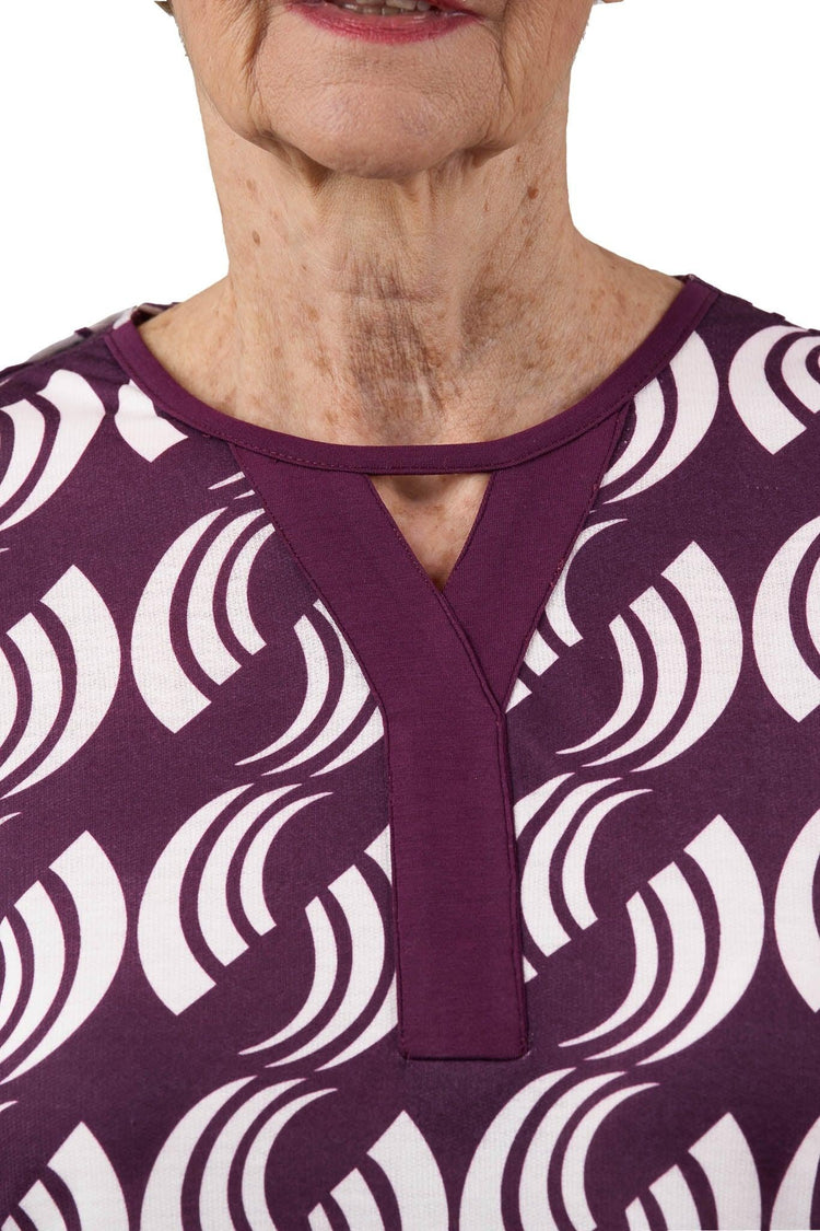 Women’s Adaptive Open-Back Soft Knit Dress | Easy-Dress Snap Closure Dress