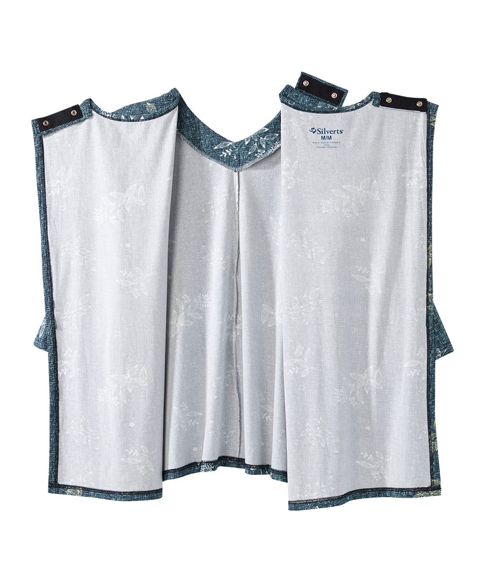 Women's Faux Button Top with Back Overlap Open Back