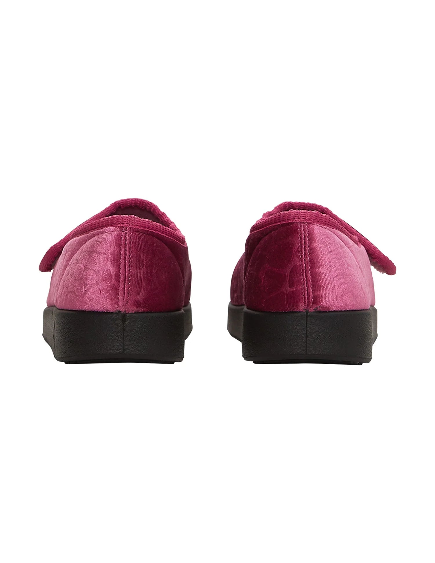 Women's Wide Non-Slip Adjustable Indoor Slippers pink back
