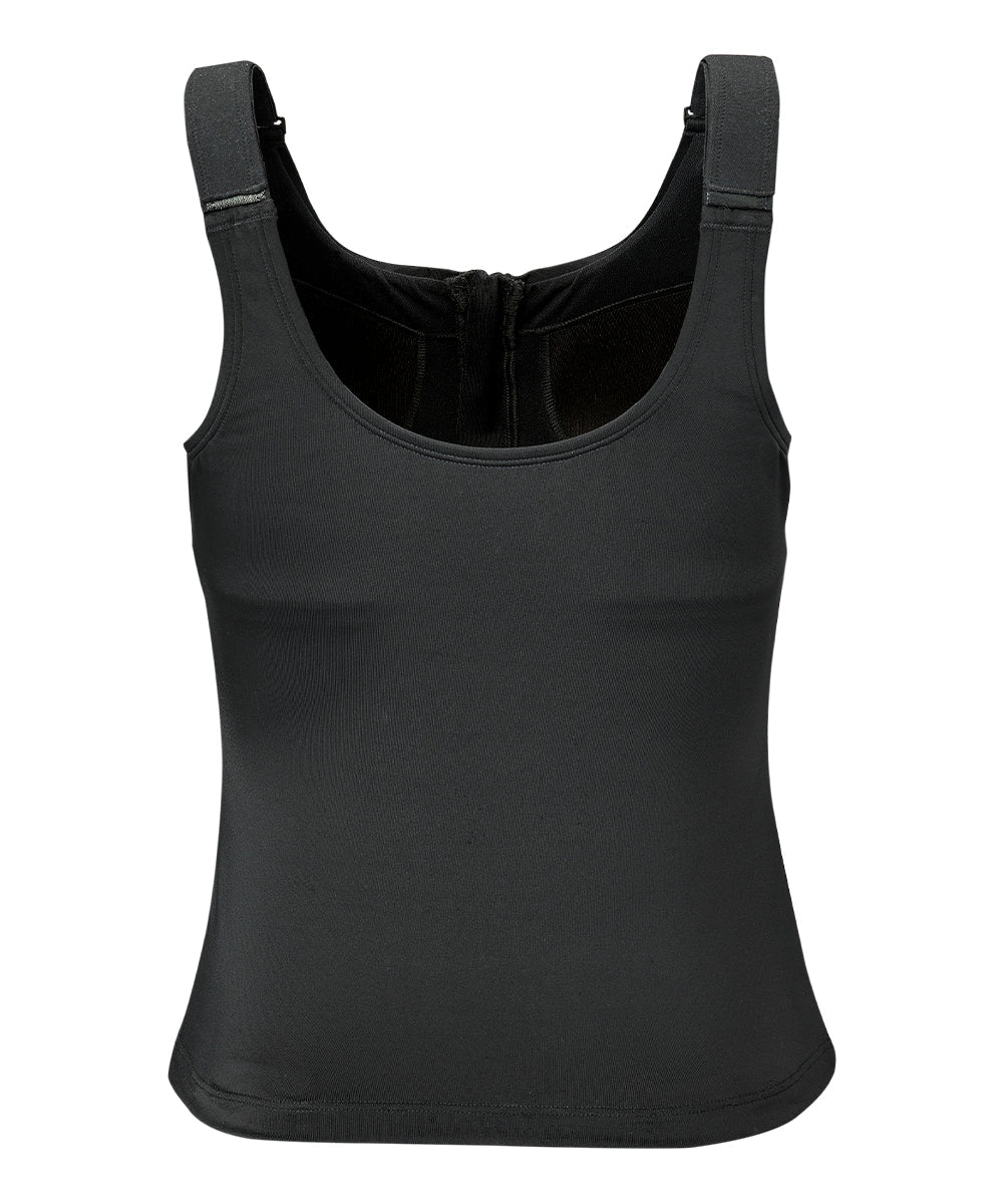 Women's tankini with zip front back 