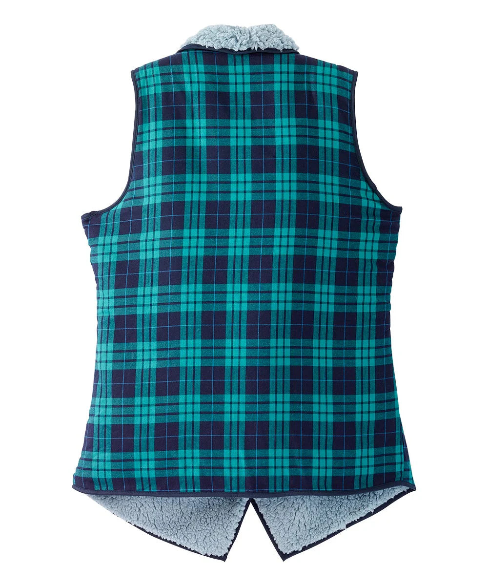 Women’s Sherpa Lined Reversible Front Vest back