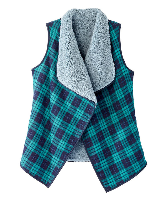 Women’s Sherpa Lined Reversible Front Vest front