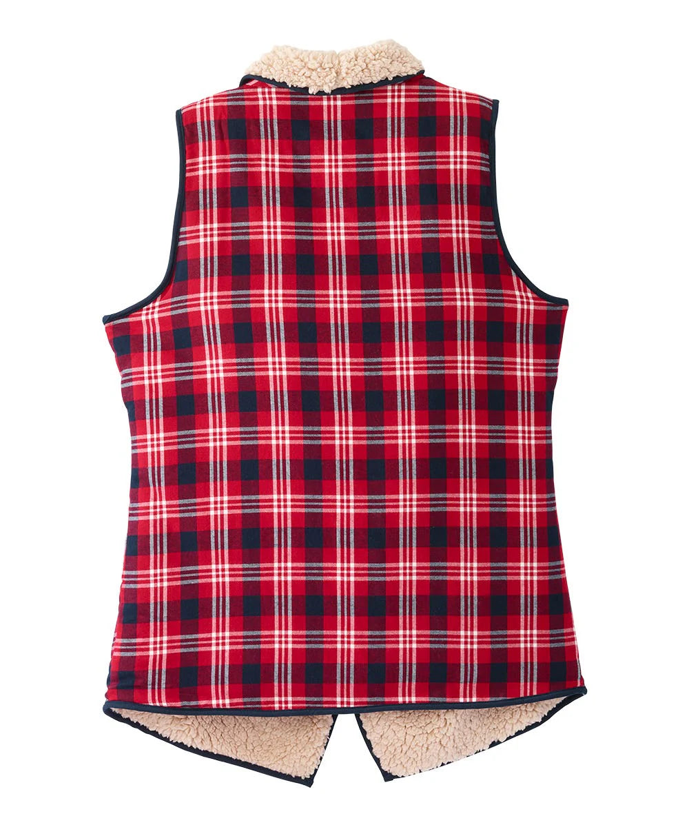Women’s Sherpa Lined Reversible Front Vest back