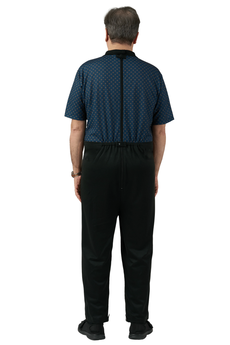 Anti-Strip Jumpsuit - Charly | Mystic Blue, back view