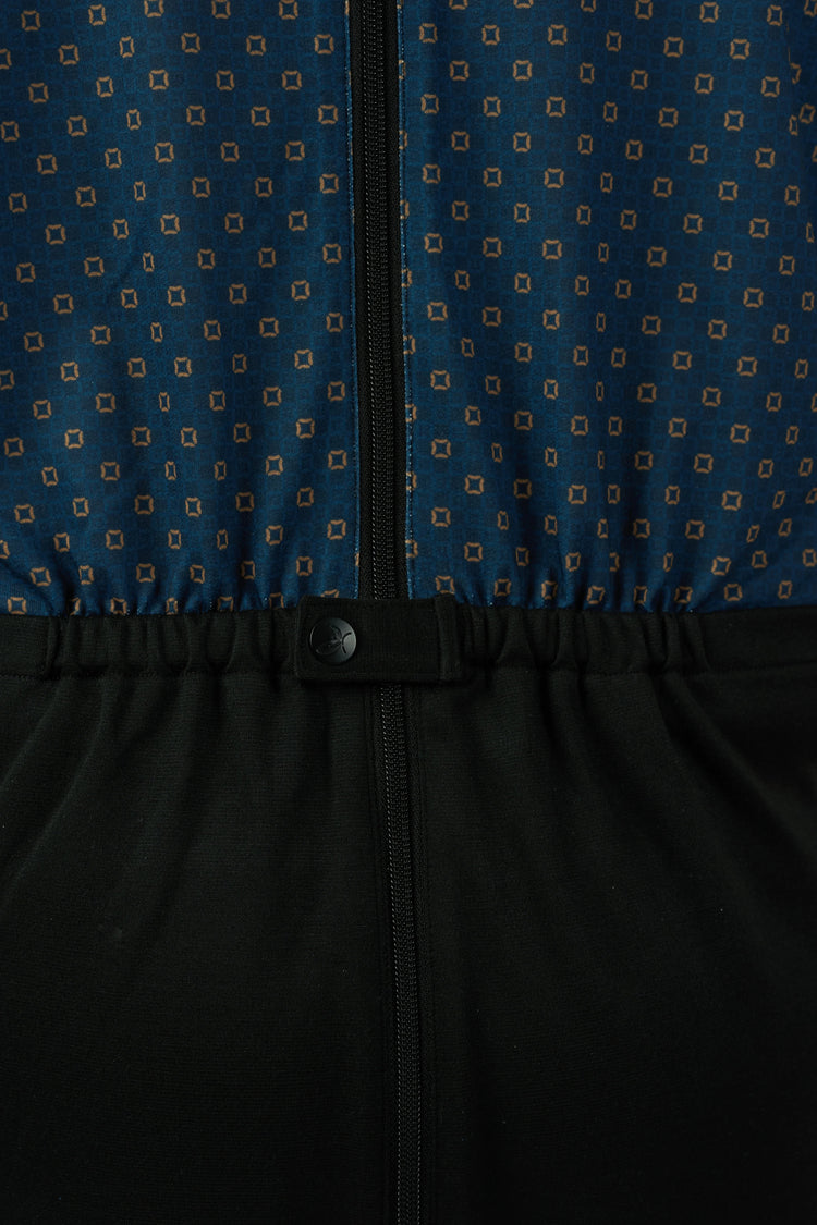 Anti-Strip Jumpsuit - Charly | Mystic Blue, back snap