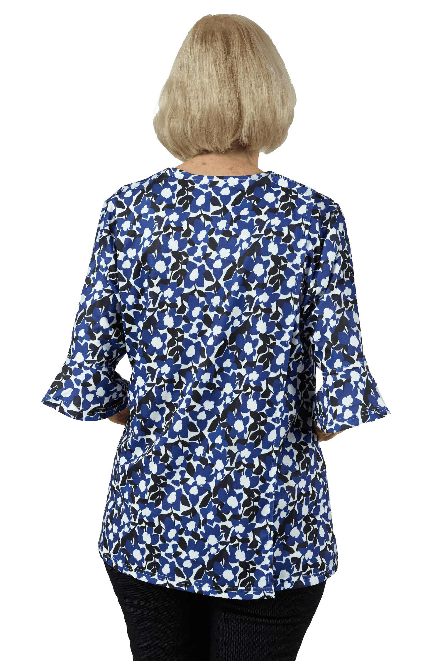 Adaptive Top - Cristy | Navy, back view