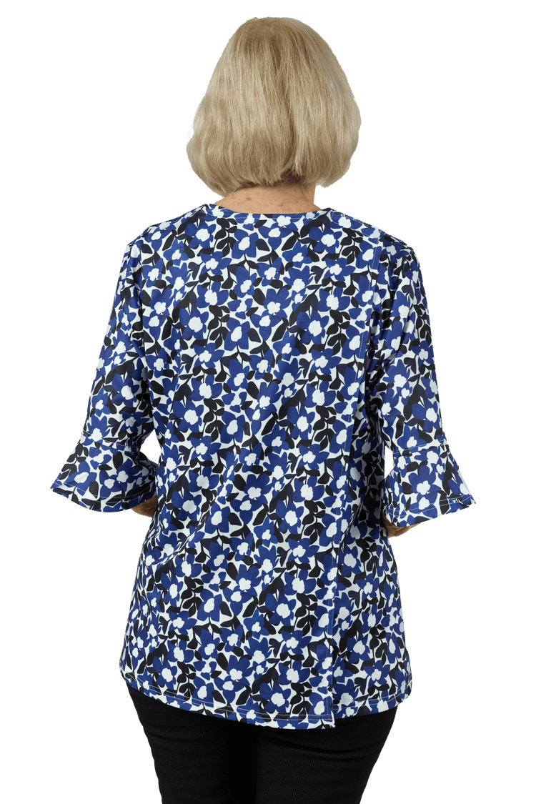 Adaptive Top - Cristy | Navy, back view