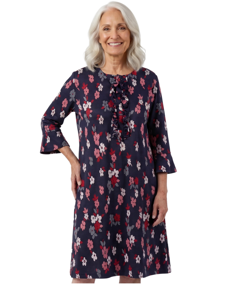 Adaptive Dress - Loulou | Navy, cropped view