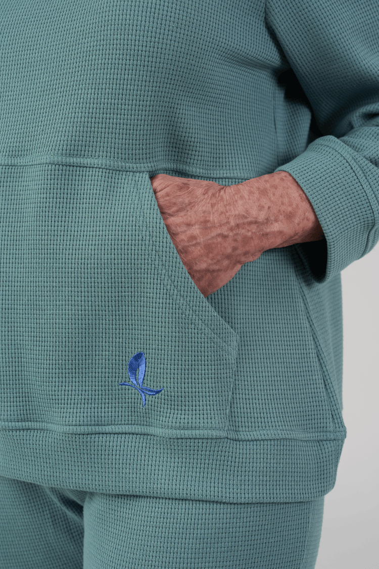 Adaptive Tracksuit - Daphne | Cedalon, pocket and embroidery detail