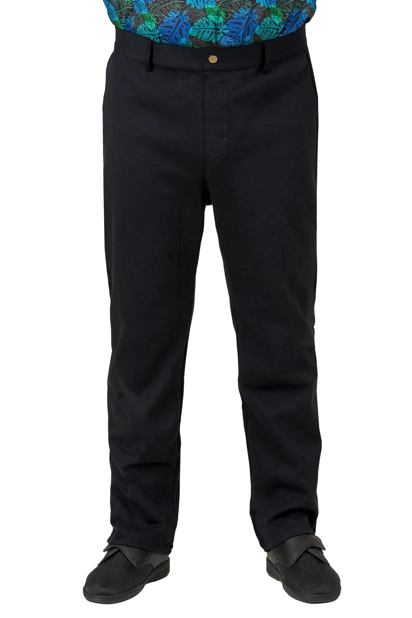 Men's Back-Overlap Assisted Dressing Stretch Knit Pants | Easy