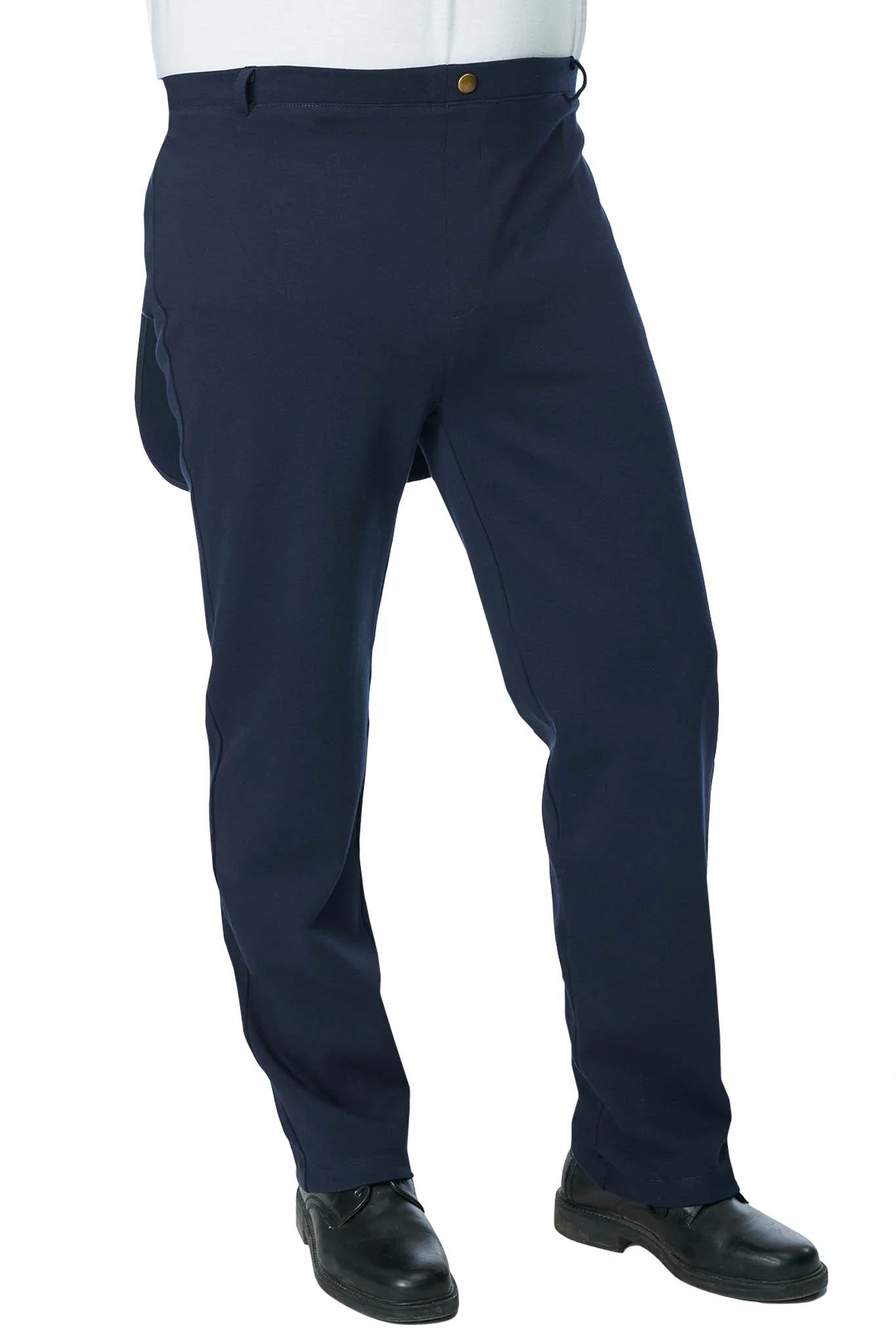 Men's Back-Overlap Assisted Dressing Stretch Knit Pants | Easy