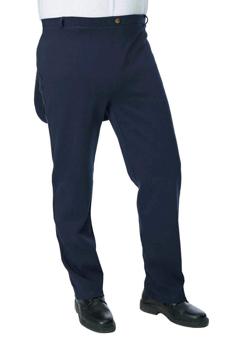 Men’s Back-Overlap Assisted Dressing Stretch Knit Pants |  Easy Dressing Adaptive Pants