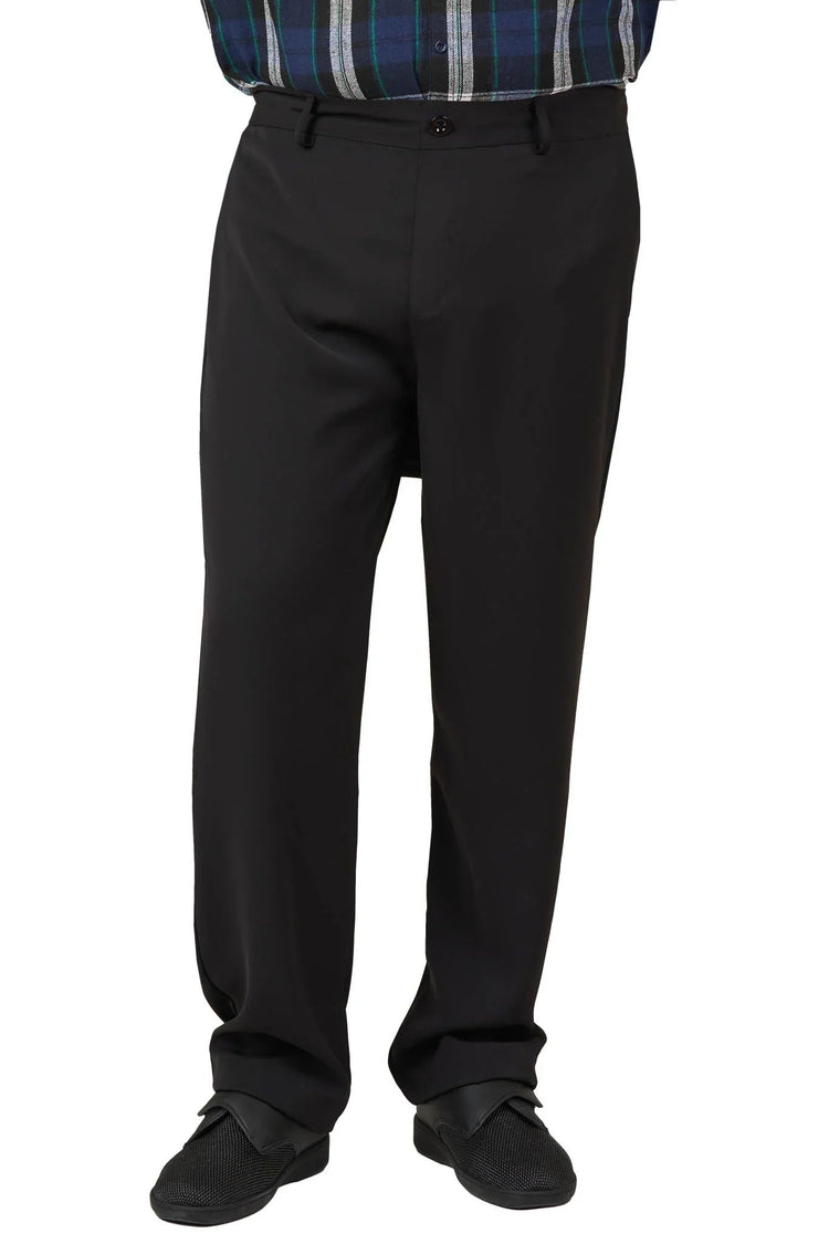 Men’s Back-Overlap Assisted Dressing Twill Pants |  Easy Dressing Adaptive Pants
