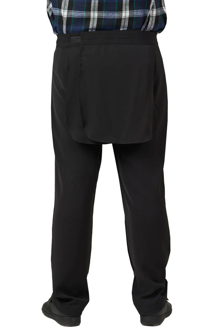 Men’s Back-Overlap Assisted Dressing Twill Pants |  Easy Dressing Adaptive Pants