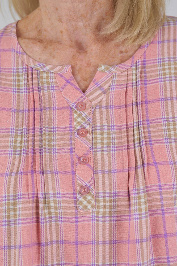 Women’s Adaptive Open-Back Nightgown | Easy-Dress Snap Closure Nightgown