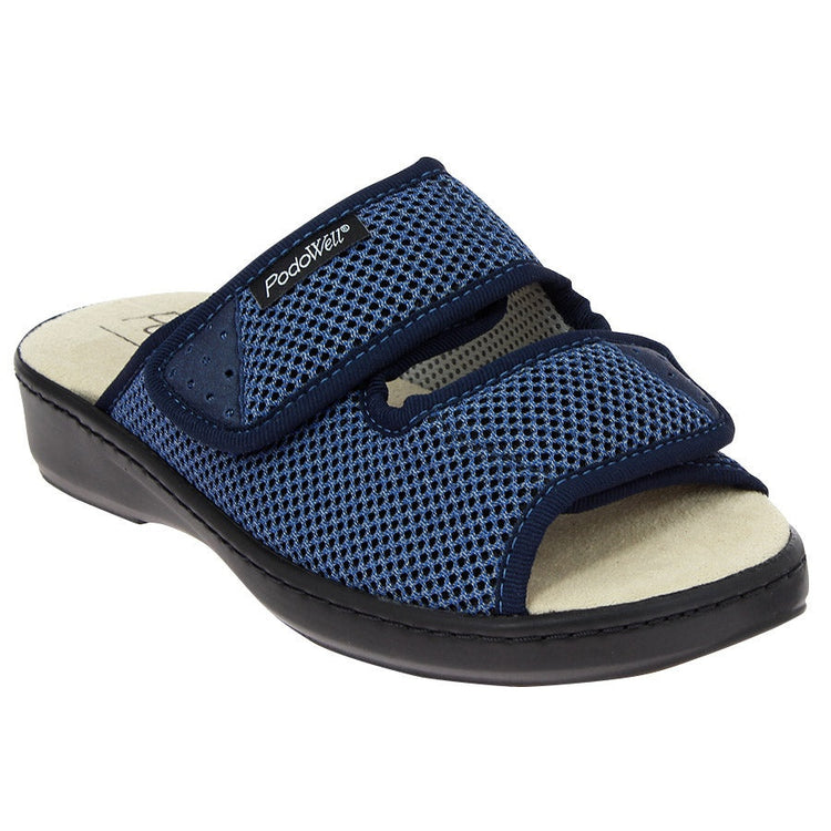 Unisex Extra Wide Adjustable Slip-On Sandals with Easy Closures | Lightweight Washable Comfort Footwear for Edema, Diabetes & Sensitive Feet